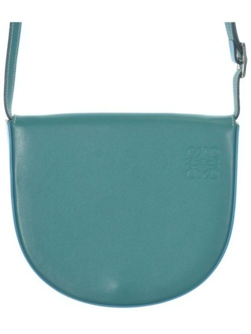 Loewe Heel Leather Shoulder Bag Green